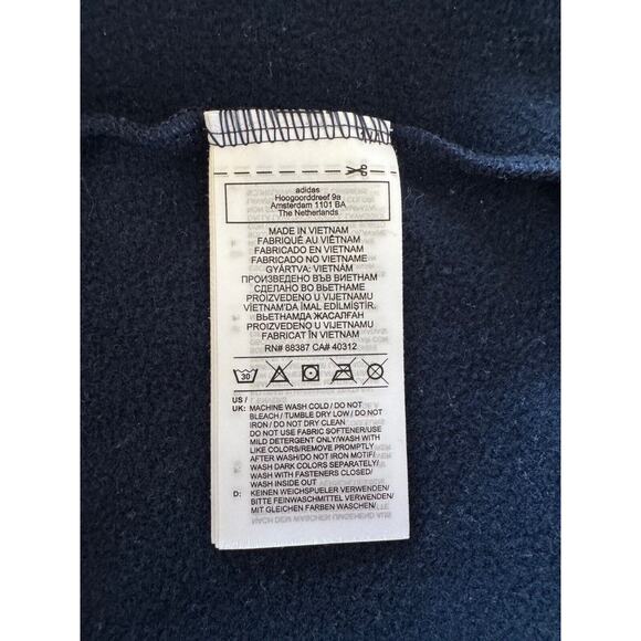 Adidas Golf Jacket Mens Medium Cold Rdy Textured Knit Gray Blue 1/4 Zip Sz L - Picture 4 of 9